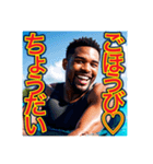 子供みたいに駄々をこねる‼︎黒人（個別スタンプ：32）