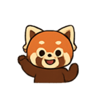 元気なレッサーパンダ楽しいパック（個別スタンプ：1）