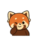 元気なレッサーパンダ楽しいパック（個別スタンプ：8）