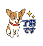 チワワの可愛いイラストスタンプ（個別スタンプ：8）