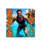 ※訛りがひどい‼︎黒人男性【基本の挨拶】（個別スタンプ：3）