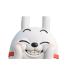 動く 3D擦れうさぎ（個別スタンプ：5）