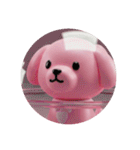 ピンクの犬プレミアムスタンプ（個別スタンプ：1）