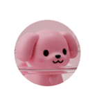 ピンクの犬プレミアムスタンプ（個別スタンプ：3）
