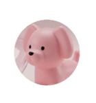 ピンクの犬プレミアムスタンプ（個別スタンプ：25）