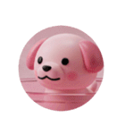 ピンクの犬プレミアムスタンプ（個別スタンプ：28）