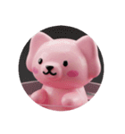ピンクの犬プレミアムスタンプ（個別スタンプ：33）