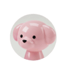 ピンクの犬プレミアムスタンプ（個別スタンプ：40）