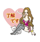 セクシー女性のラインスタンプ（個別スタンプ：2）
