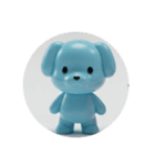 水色の犬猫カプセルトイ（個別スタンプ：3）