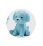 水色の犬猫カプセルトイ（個別スタンプ：8）