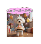 ふわふわマルチーズの毎日スタンプ（個別スタンプ：26）