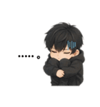 男の子色んな表情スタンプ（個別スタンプ：1）