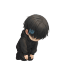 男の子色んな表情スタンプ（個別スタンプ：9）