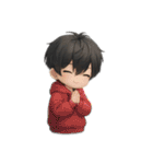 男の子色んな表情スタンプ（個別スタンプ：12）