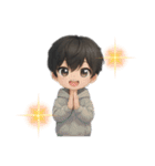 男の子色んな表情スタンプ（個別スタンプ：13）