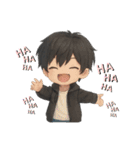 男の子色んな表情スタンプ（個別スタンプ：14）