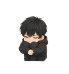 男の子色んな表情スタンプ（個別スタンプ：21）