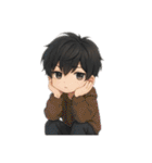 男の子色んな表情スタンプ（個別スタンプ：25）