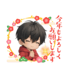 男の子色んな表情スタンプ（個別スタンプ：28）