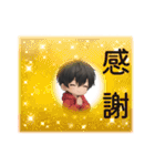 男の子色んな表情スタンプ（個別スタンプ：35）