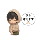 男の子色んな表情スタンプ（個別スタンプ：37）