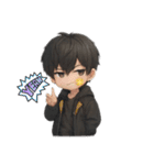 男の子色んな表情スタンプ（個別スタンプ：38）