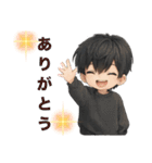 男の子色んな表情スタンプ（個別スタンプ：39）