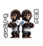 キッズゴリラ×ラグビー！3Dリアル（個別スタンプ：40）