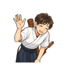 弓道 男子 部活 スポーツ 面白い（個別スタンプ：21）