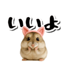 毎日送りやすい♪猫耳ハムの日常フレーズ（個別スタンプ：9）