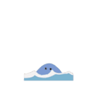 動く シャーク 夏 サーフ（個別スタンプ：2）