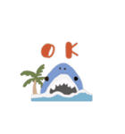 動く シャーク 夏 サーフ（個別スタンプ：6）