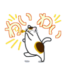 和風猫＜大きな文字7＞（個別スタンプ：27）