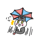 ゆる〜い地域猫のちびちゃん (夏の日)（個別スタンプ：19）