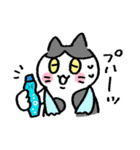 ゆる〜い地域猫のちびちゃん (夏の日)（個別スタンプ：24）