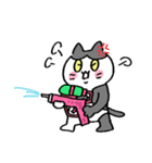 ゆる〜い地域猫のちびちゃん (夏の日)（個別スタンプ：31）