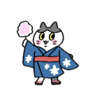 ゆる〜い地域猫のちびちゃん (夏の日)（個別スタンプ：36）