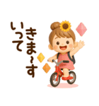 3D*夏*ずっと使える可愛い女子（個別スタンプ：9）