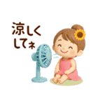 3D*夏*ずっと使える可愛い女子（個別スタンプ：18）
