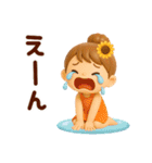 3D*夏*ずっと使える可愛い女子（個別スタンプ：29）