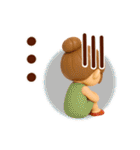 3D*夏*ずっと使える可愛い女子（個別スタンプ：32）