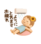 3D*夏*ずっと使える可愛い女子（個別スタンプ：35）