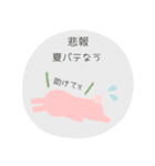 うさぎさんの暑い夏（個別スタンプ：28）