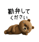 超真顔くま3D【敬語】（個別スタンプ：18）