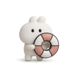 3Dうさぎのきもち。〜夏の思い出〜（個別スタンプ：40）