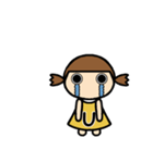 イニシャルU 女の子（個別スタンプ：10）