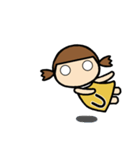 イニシャルU 女の子（個別スタンプ：12）