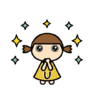 イニシャルU 女の子（個別スタンプ：28）