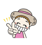 おちゃめの夏！敬語でご挨拶＆思いやり（個別スタンプ：1）